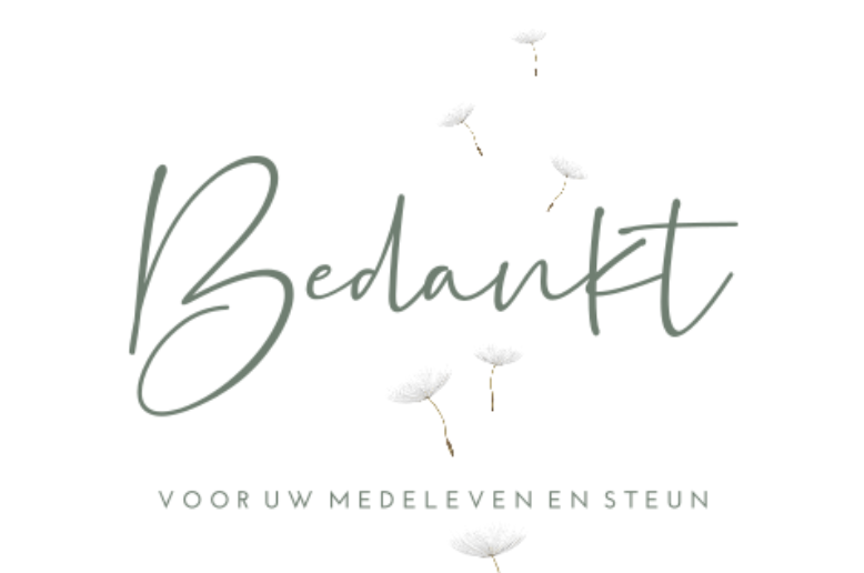 Bedankt!